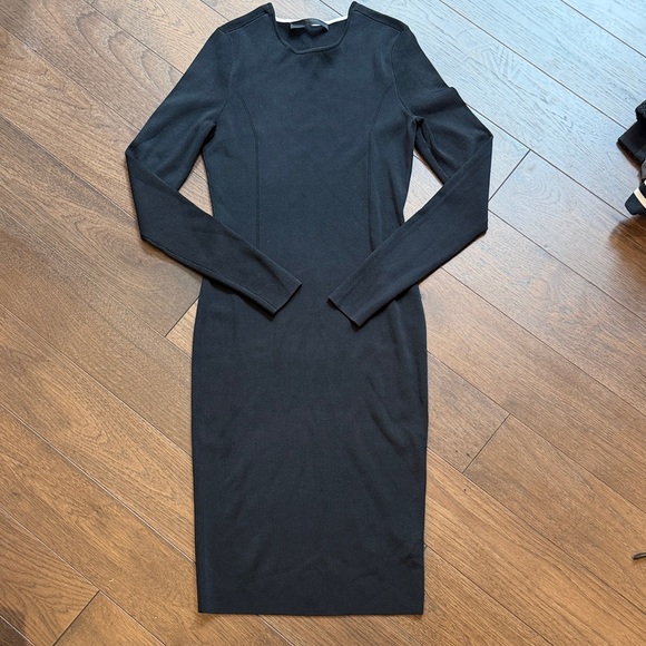 Karl Lagerfeld Dresses & Skirts - KARL LAGERFELD Women's Black Long Sleeves Bodycon Dress Medium C5-073